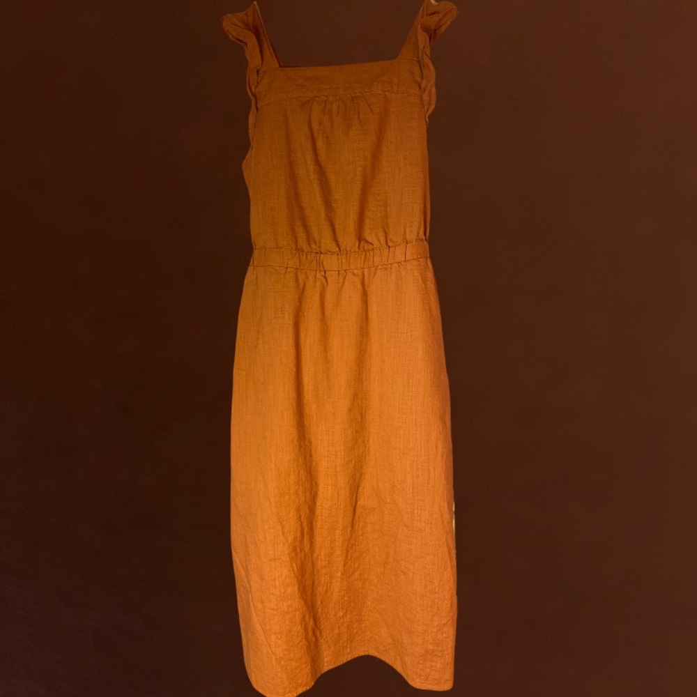 Terra-cotta colored dress